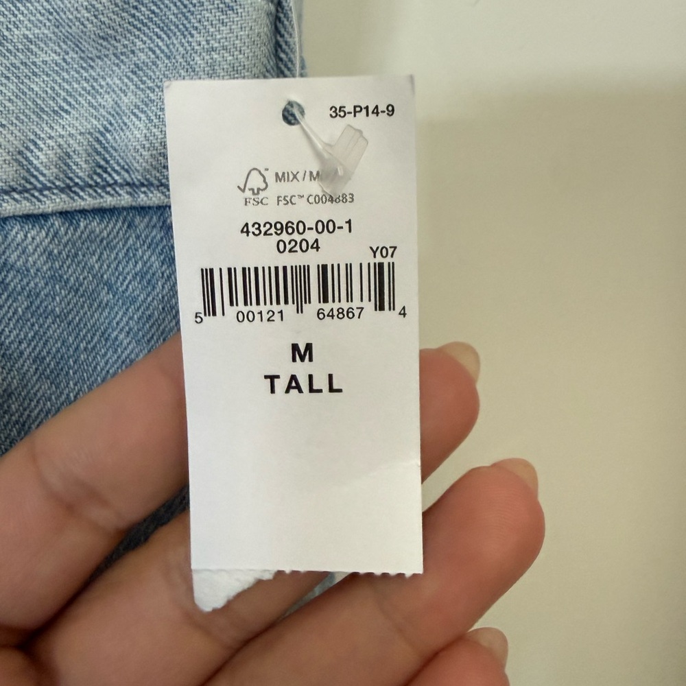 Gap Pieced Patchwork Blue Jean Denim Mini Dress /… - image 7